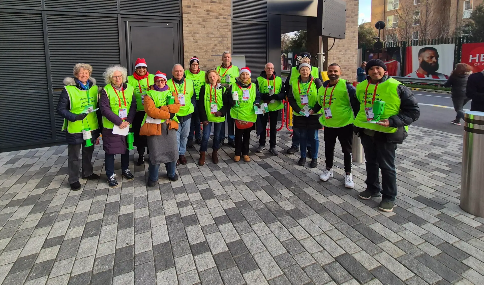 Volunteers fundraising